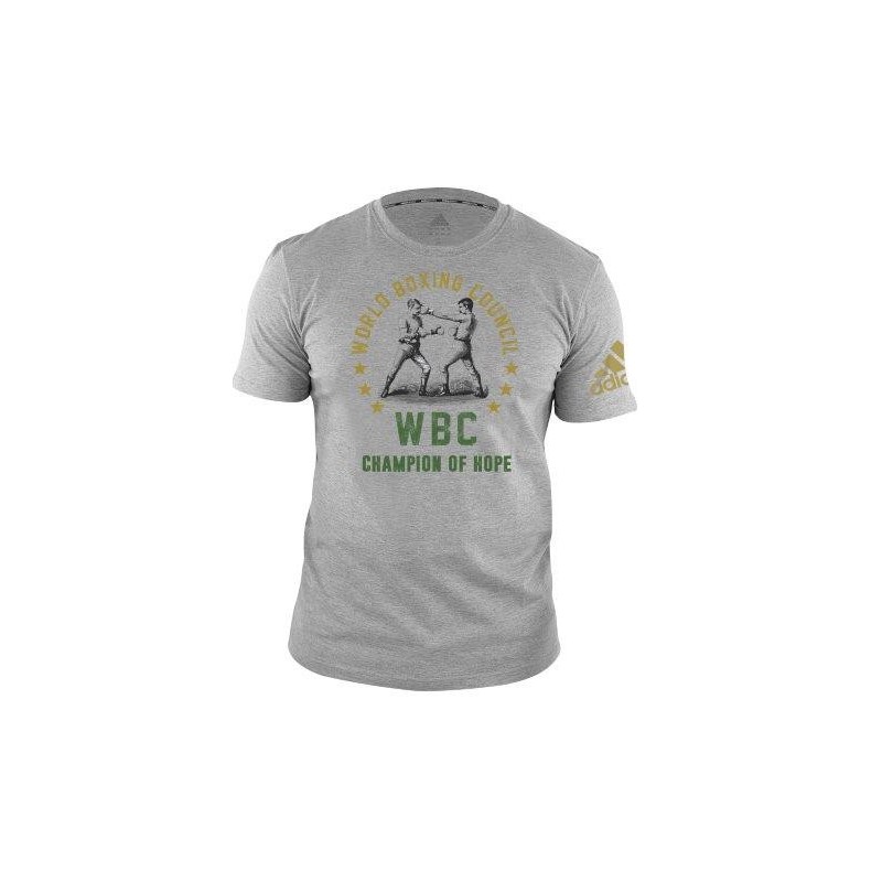 adidas WBC Co-Branded Boxing Line, 100% Cotton, Half Sleeves T Shirt | USBOXING.NET