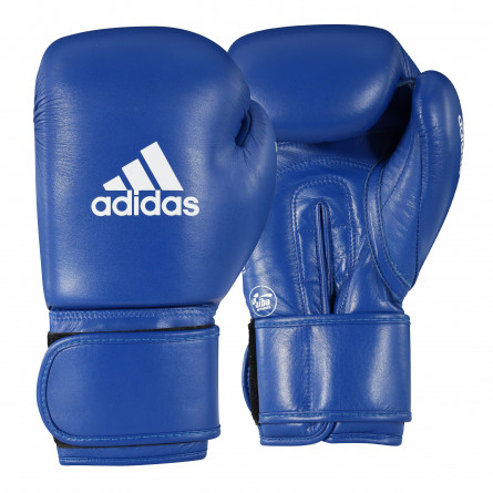 blue adidas boxing gloves