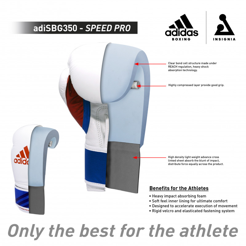 adidas Adi Speed 350 Pro Boxing Kickboxing Gloves | USBOXING